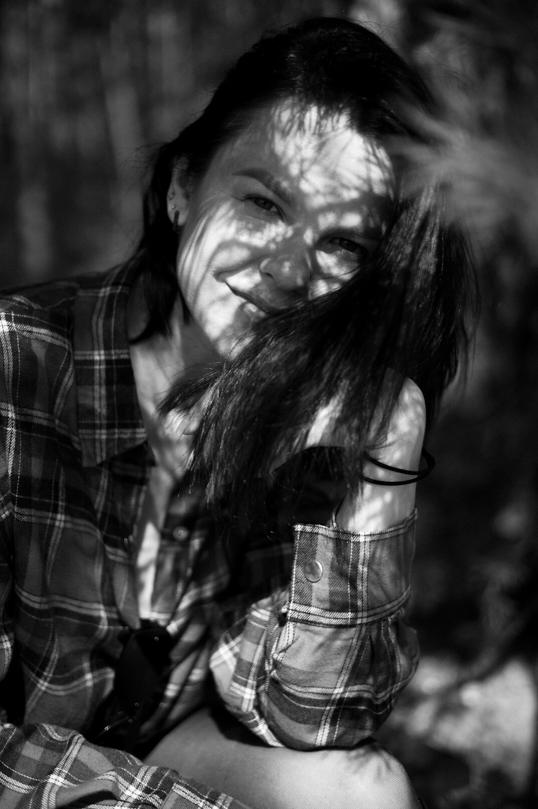 Portrait of a young woman with a warm smile